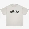 Herr t-skjortor högkvalitativ arnodefrance logotyp vintage adf skjorta lösa tvättade streetwear t-shirts grossistkläder hiphop