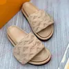 pool pillow comfort slides Platform designer slides pantofole uomo donna Sunset Flat Mules Facile da indossare Stile Scuff Front Strap mocassini casual di lusso