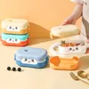 Dinnerware Sets Bento Lunch Box 700ML Leakproof Divided Storage Cute Cartoon Baby Container Reusable Portable Kids