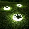 New Outdoor Waterproof Solar LED Lawn Light New Garden Patio House Wall Decoration Landscape Ambianc e Light Bear Paw Cute