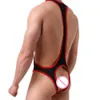 Men S Sexy Bodysuit Bulge Pouch U Convex Jumpsuit Backless Open Butt Suspender Undershirt Exotic Lingerie