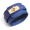 Popular Design Wide PU Leather Cuff Bracelet for Women and Men Gift