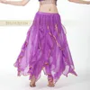 Stage Use By Chiffon Material Belly Dancing Salia para Performance ou Pratique com Gold Edge