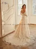 Wedding Dress Gorgeous Off-shoulder Lace Dresses With Sleeves Luxury Beading Bridal Gown Court Train Church Bride 2023