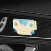 Clip de porte-cartes de voiture, Style visage Smiley coloré, pochette de carte d'identité Durable, organisateur de pochette de billet pour voiture, maison, bureau