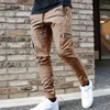 Pantaloni da uomo Uomo Primavera e moda Autunno Cotone Semplice tinta unita Tempo libero High Street Pantaloni con lacci elastici Oversize Streetwear