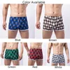 Onderbroeken Heren Sexy Plaid Gedrukt Los Dun Gedeeltelijk Ademend Zweet Boxershorts Huidvriendelijke Zachte Shorts Casual Homewear