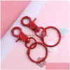 Hooks Rails Colorf Hummer Clasps KeyChain Heart Color Spray Paint Key Rings för DIY -smycken som gör fynd LX4889 Drop Del Dhovx