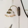 Lampy ścienne nowoczesne lampy odczytu LED Deco rustykalne światła wewnętrzne bezprzewodowe lampka w łazience retro