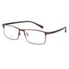 Zonnebrilmonturen Gmei Optische Mannen Legering Brillen voor Brillen Flexibele Tempels Benen IP Galvaniseren Bril Y7011 231123