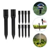 Décorations de jardin 10 pcs Abs Ground Nail Pile Camping Tente Accessoires Paysage Stakes Fournitures d'aménagement paysager Spike Éclairage Lampe solaire