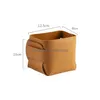 Other Home Storage Organization Nordic Desktop Leather Box Jewelry Keys Display Tray Makeup Organizer Container Books Plants Holde Dhvza
