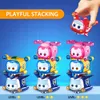 Action Toy Figures Super Wings Super Pet Paul Press Top to Change Emotion Kid Stackable Toy With Lights Real Wheels Action Figures Anime Child Gift 230424