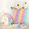 Party Decoration 200/100 stycken 5 tum latexballonger Macaron Candy Balloon Birthday Wedding Baby Shower Dekorationer