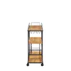 Living Room Furniture Kitchen Cart 3-Der Removable Storage Rack Trolley With Rolling Wheels Drop Delivery Home Garden Dhxva