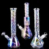 Bongs de água de vidro coloridos cachimbos de fumaça dab rigs copo bong Downstem Perc chicha com banger de 14 mm