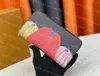أزياء الرسوم المتحركة قابض سحاب محفظة M60017 محفظة مصممة كلاسيكية الرجال نساء طويلة حامل بطاقة الائتمان المحفظة عملة
