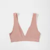 Tenue de yoga Femmes Sports sans couture Bra plongeon Deep V Sexy Crop Tops Women's Sous -wear Backless Bralette Female Bras