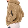 Men's Jackets Winter Coat Jacket Outwear Solid Color Thermal Two Sided Suede Casual Fleece Work Hooded Affordable Brand