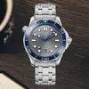 Mens Omiga Thatches Man Luxury Automatic Watches Good Mechanical Watch Lysande rostfritt stål Rundklockor Wristwatch Sapphire Waterproof Reloj Hombre Gifts