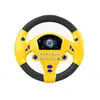 Grzechdy komórki eletryczna symulacja kierownicy z lekkim dźwiękiem dziecięce dzieci muzyczne edukacyjne copilot wózek wokalny 231123