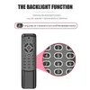 MT1 Backlit Gyro Wireless Air Mouse 2.4G IR Learning Smart Voice Remote Control with MIC for X96 H96 MAX TV Box