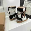 2023 Autumn/Winter Classic najnowsze vintage futra zintegrowane modne buty śnieżne