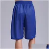 Men'S Shorts Brand Kd Bermudas Ball Game Summer Loose Thin Doublesided Knee Length Elastic Waist Short Mens Practice Ship Drop Deliv Dhlvz