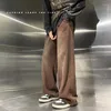 Men's Pants Fashion Corduroy Casual Men's Hip Hop Mopping Trousers Men Clothing Oversized Sweatpants Streetwear Baggy Wide-leg