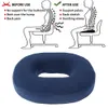 Kudde minne skum Donut Ring Cushion Comfort Car Seat Pad Coccyk smärta Relief Pillow Home Office Anti Hemorroid Non-Slip Orthopedic 231124