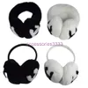 Ear Muffs Ear Muffs Classic Winter Earmuffs Female Rabbit Fleece Brand Fashion Designer varm plysch med logotyp