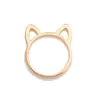 Anéis de banda bonito orelhas de gato anel de banda anéis de orelha animal para mulheres meninas moda jóias entrega gota anel de jóias dhhwt