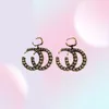 16Style Brand Designers G Letters Dangle Chandelier Earring 18K Gold Plated Geometric Women 925 Silver Stud Crystal Rhinestone Wed3404359