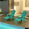 Living Room Furniture Tale Folding Adirondack Sleeper Chairs With Plout Ottoman Cup Holder Oversized Poly Lumber For Patio Deck Garden Dhnqc