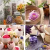 Julekorationer 21bags Natural Rose Lavender Torkad Flower Set Diy Scented Candles Epoxy Harts Smycken Glöm inte mig Lily Petal Home Decor 231123