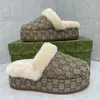 2Gs fur Slippers Man womens platform slippers winter warm slippers fashion shoes elastic belt soft flat women shoes outside indoor wear fashion slippers size 35-42