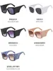 Okulary przeciwsłoneczne modne kobiety i mężczyźni Unikalne zaprojektowane szerokokadrowane soczewki gradientowe metalowe dekoracje okularów słonecznych