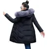 Vrouwen Down Parka 5XL 6XL Grote Maat Vrouwen Winterjas Grote Bont Capuchon Vrouwelijke Slanke Jas voor Warme lange 231123