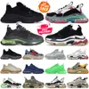 Triple S Casual Shoes For Men Women Designer Sneakers Triples Black White Grey Red Pink Blue Green Light Tan Oreo Platform Mens Trainers Plate-Forme Runners Wholesale