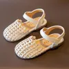 First Walkers Girl Sandals Hollow Out Vacation Gladiator Style Outdoor Children Flat Toddler Fashion Summer Soft Kid Shoes 230424