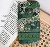 Green Forest Luxury Designer Phone Case pour iPhone 15 Pro Max 14 Pro Max 14Pro 13 13Pro 12 11 ProMax Cover Fashion Letter Tiger Nature Print