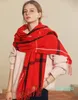 Feeling Muffler Spring Fall Large Blanket Classic Plaid Shawl Soft Warm Wrap Wholesale