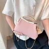 Avondtassen Elegante Dames Roze Blauw Clip Shell Schoudertas Merk Chain Sling PU Lederen Handtassen en Portemonnees Clutch Portemonnee 231123