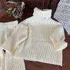 Conjuntos de roupas bebê menina menino algodão malha com nervuras conjunto camisola calça 2pcs infantil criança criança malhas terno outono 1 10y 231123