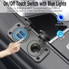 New Quick Charge Dual QC3.0 USB Car Charger With Touch Switch Power Outlet Waterproof Power Panel Adapter DIY Kit for Boat RV