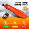 Heated Insoles, 3500mAH Rechargeable Electric Heating Insoles with Remote Control, Up to 13 Hours Heating Foot Warmer for Men Women Outdoor Hunting Camping Skiing
