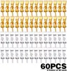 ペンダントネックレス60pcs 2色アイピンベイルキャップ