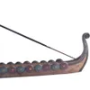 Dragon Boat porte-bâton d'encens brûleur sculpté à la main sculpture encensoir ornements rétro brûleurs d'encens Design traditionnel Y0107200b