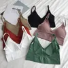 Kobiety z czołgów Heliar Women Backless Tank Tops Sport Lingirie Bra pdded bawełniana bielizna uprawna rurka na 2023 lata lato