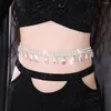 Stage Wear Belly Dance Waist Chain Female Beginner Waterdrill Colour Drill Insert Belt Competition Accessories Hip Scarf